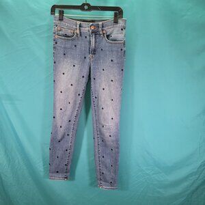 J. Crew Womens Polka Dot Skinny Jeans - Size 27
